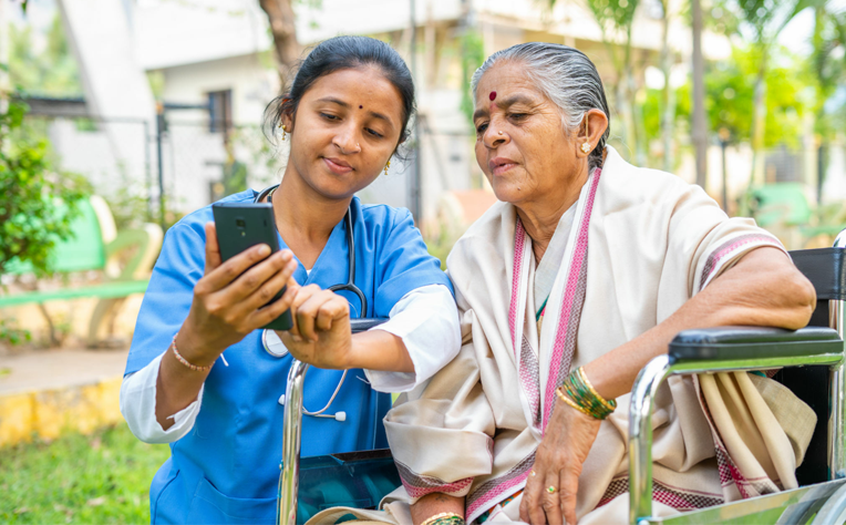 An image representing the diverse and supportive community in online medical forums, capturing the essence of forums evolving into friendships.