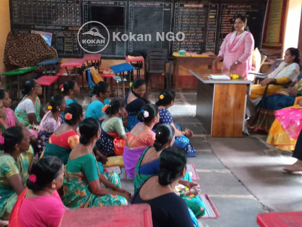 Teenagers participating in life skills training, building resilience and confidence with Kokan NGO