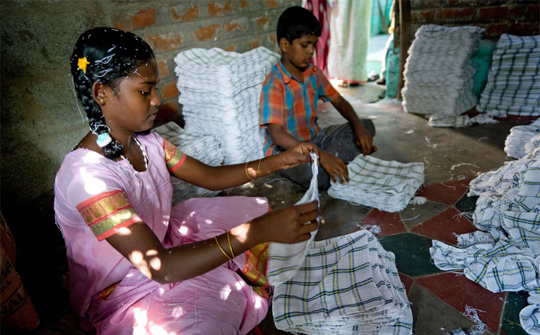 Children breaking free from the chains of labor, symbolizing the liberation from child labor in India.