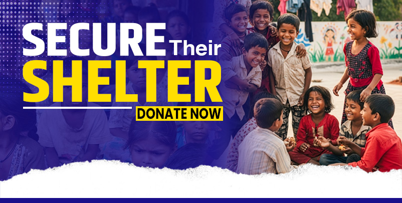 Shelter home for orphanage children - donation for orphanage children