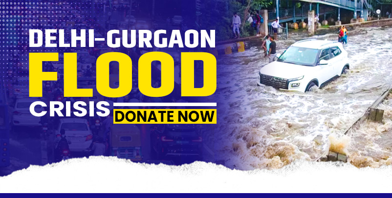 Delhi Gurgaon Flood Relief, Flood Victims Support, Donate for Flood Relief, Kokan NGO India