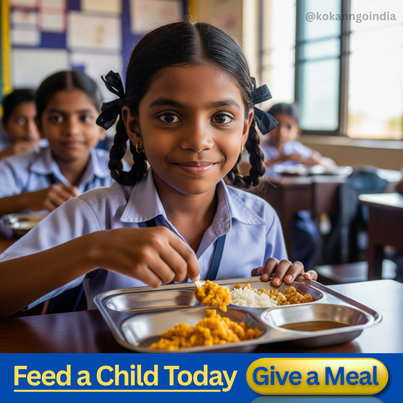 Donate to hunger, Donation for Food, CSR collaboration, Kokan NGO India