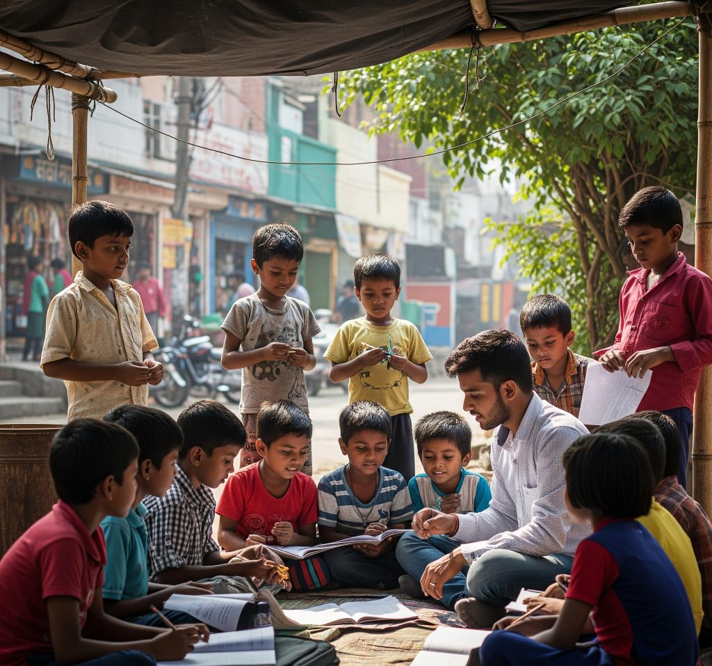 Street Children's Education, Donate For Children's Education, gully school, Street Children, Kokan NGO India