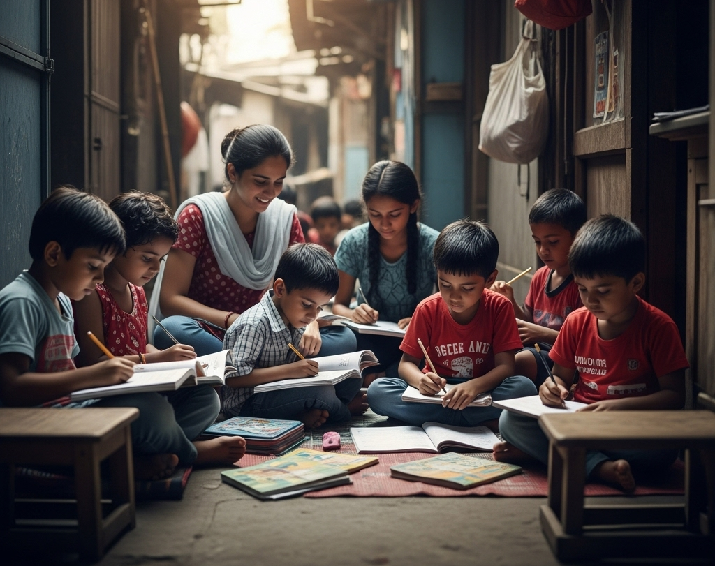 Street Children's Education, Donate For Children's Education, gully school, Street Children, Kokan NGO India