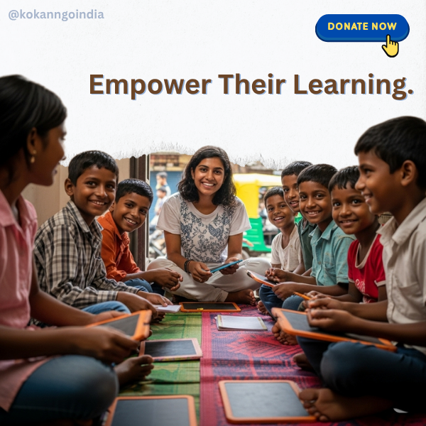 Street Children Education, Donate to education, Poor Children, Kokan NGO India