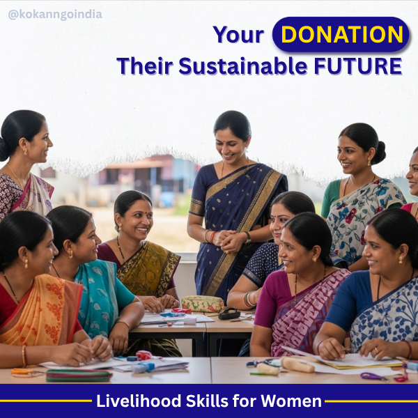 Donation for Rural Development, Livelihood Skills for Women, Kokan NGO India
