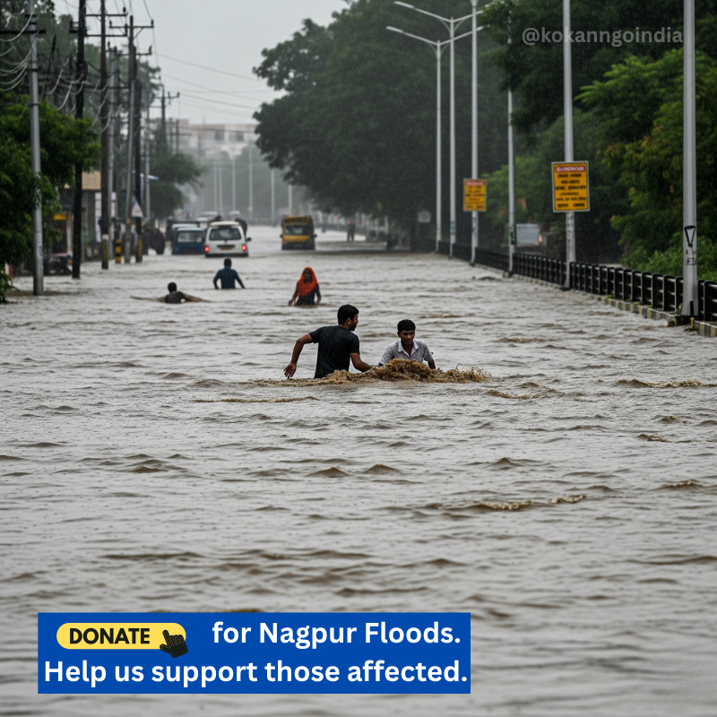 Donate for Flood Relief, Flood Victims Support, Nagpur Flood, Kokan NGO India