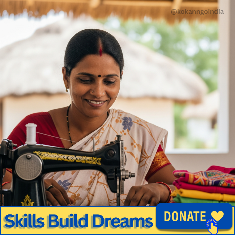 Donation for Rural Development, Livelihood Skills for Women, Kokan NGO India