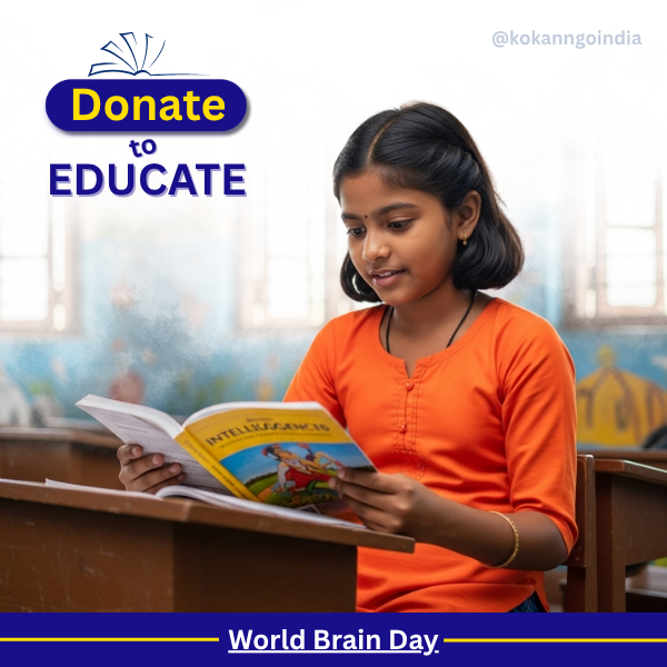 World Brain Day, Donate to Educate, Kokan NGO India