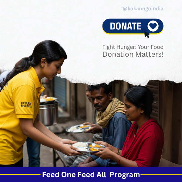 Donate to hunger, Donation for Food, CSR Collaboration, Kokan NGO India