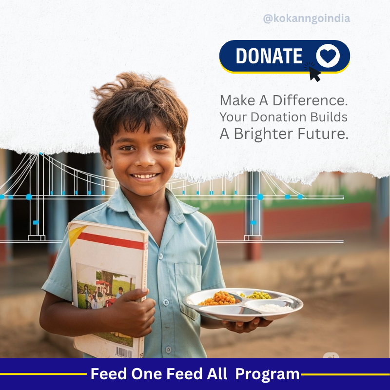 Donate to hunger, Donation for Food, CSR Collaboration, Kokan NGO India