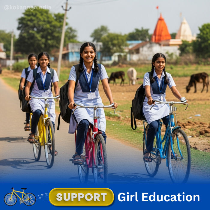 Donate a bicycle, Support Girl Education, Kokan NGO India