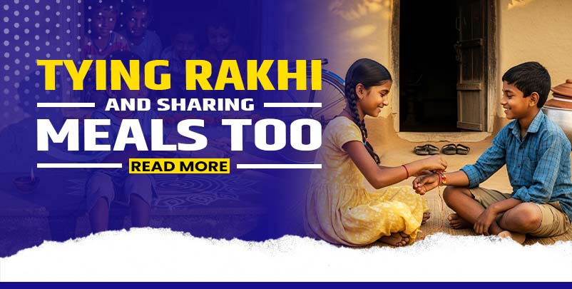 Donate to a food program, Raksha Bandhan, Kokan NGO India