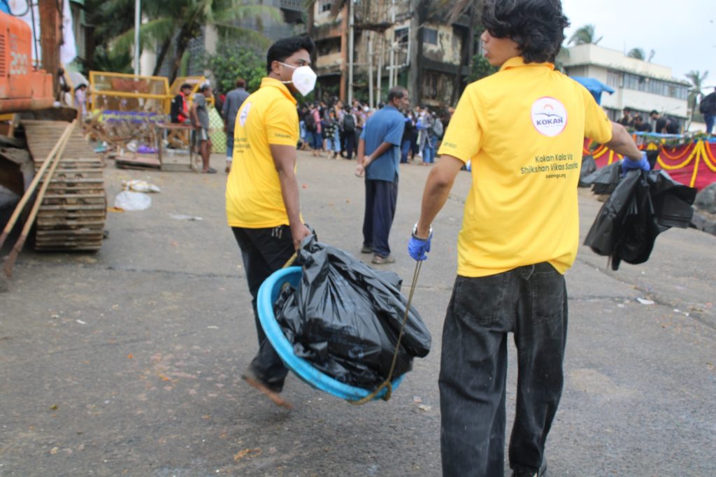 Beach Clean Up in Mumbai, Dadar Beach Clean-up 2025, Eco Initiative by Trusted NGO, impact of beach pollution in India