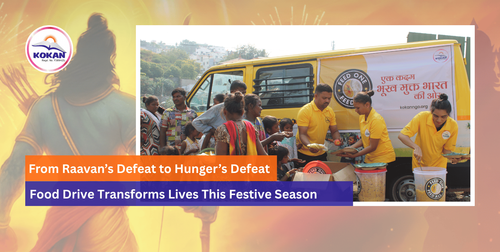 Dussehra, Food Donation, Kokan NGO India