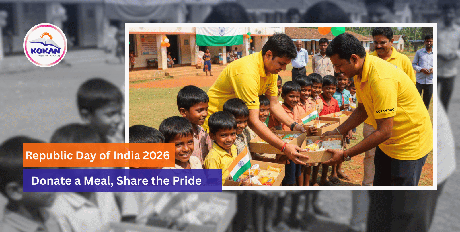 Republic Day of India 2026, Feed one Feed all, Kokan NGO India