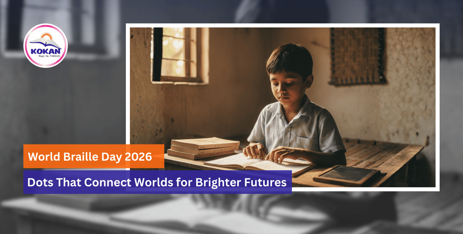 World Braille Day 2026, Support to Blind Person, Kokan NGO India