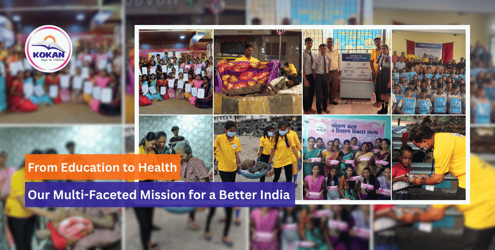 Kokan NGO India, Education Program, Health Campaigns, Village Development Program