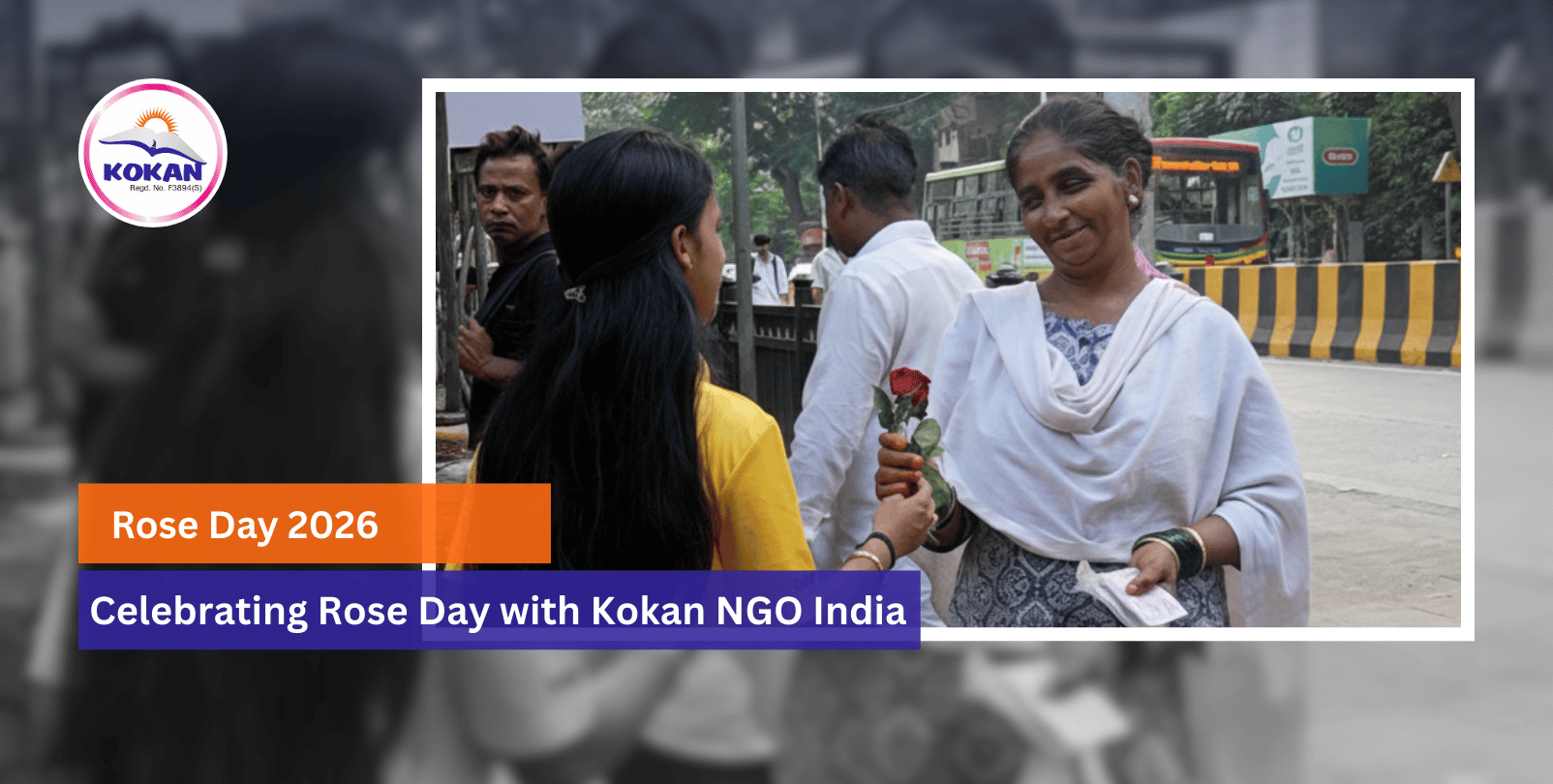 Rose Day 2026, Donation on Valentine, Spreading happiness, Kokan NGO India