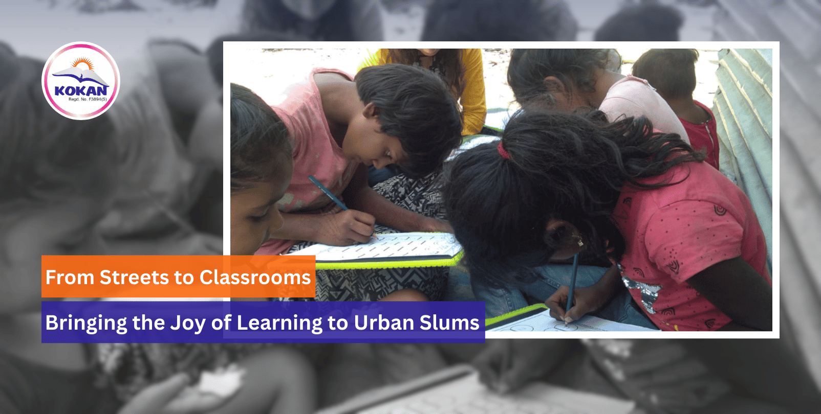 Slum education initiatives, Street children schooling India, Informal education models, Urban poor literacy programs.