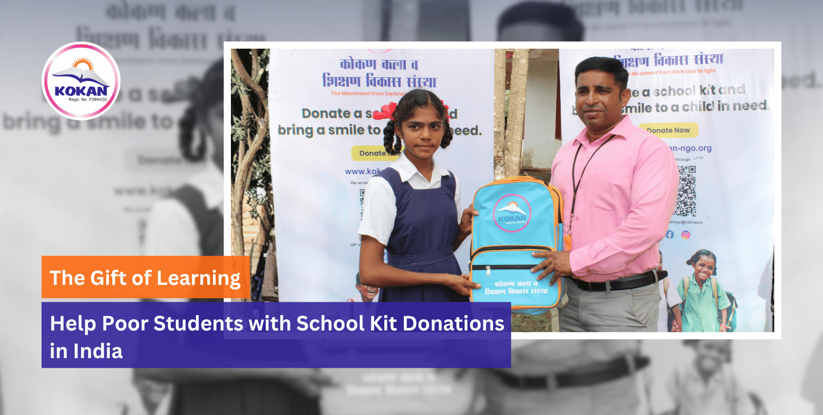 The Gift of Learning: Help Poor Students with School Kit Donations to Transform Young Lives