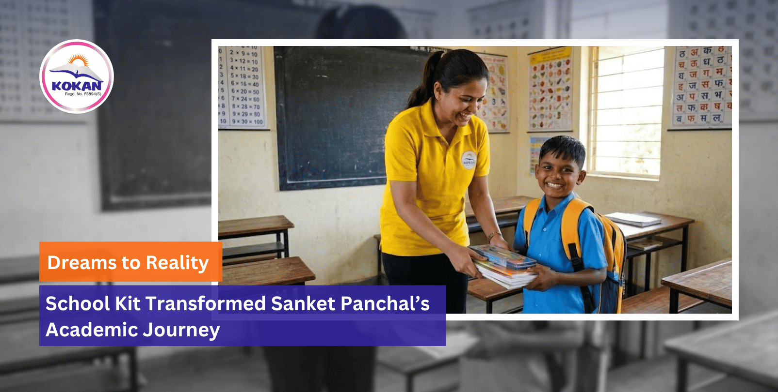 Gift a School Kit, Impact story, Kokan NGO India