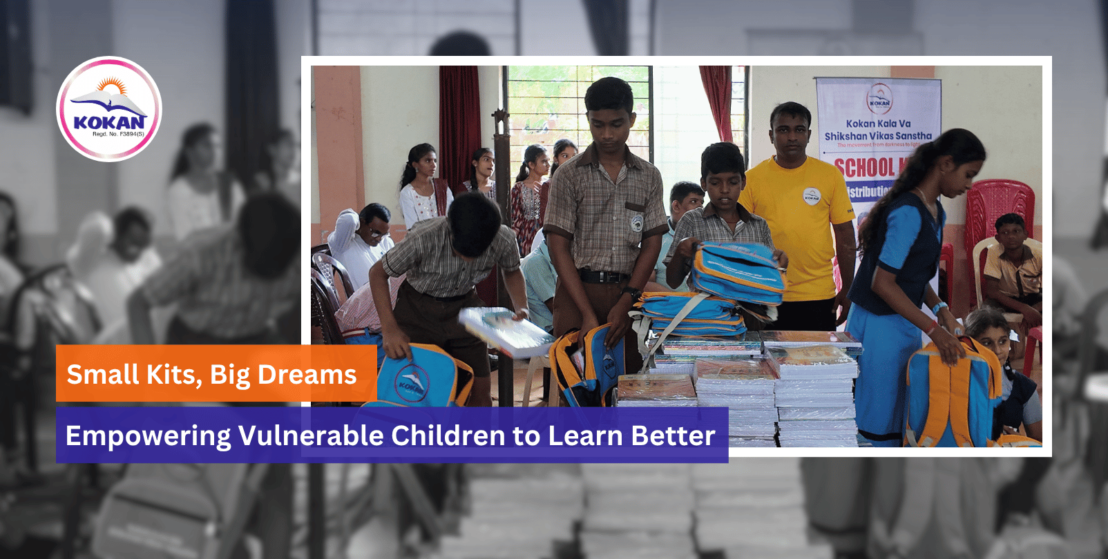 NGO for Education, School Kit for Students, Kokan NGO India