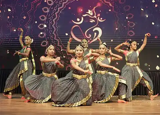 Dancers performing at Kokan Kala Mohostav