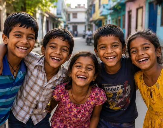 smiling children